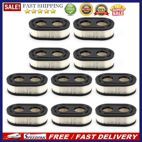 10pcs Air Filter for Briggs & Stratton Lawn Mower Replacement Element Trim