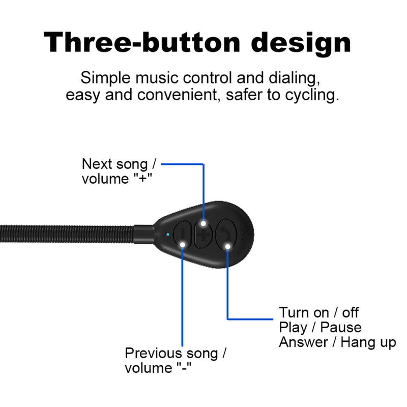 M5H Bluetooth-compatible 5.0 Wireless Handsfree Motorcycle Helmet Headset Newly