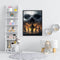 Fire Ship Drawing Frameless DIY Oil Paint by Numbers Canvas Home Decoration