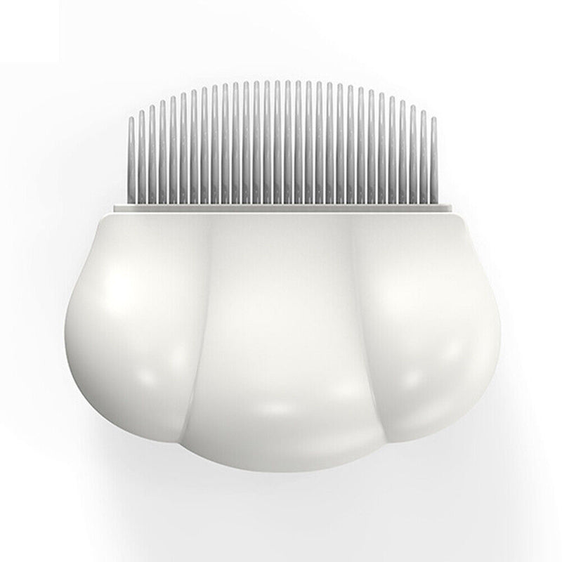 Pet Comb Massage Brush for Dogs Cats Grooming Hair Remover Cleaner (White) Newly