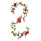 Decoration Wedding Decor Pine Needle Pine Cone Eucalyptus Leaf Vines Red Fruit