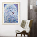 5D DIY Special Shaped Diamond Painting Lion Cross Stitch Needlework Kits Cr