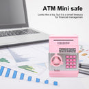 Piggy Bank ATM Machine Electronic Safe Money Jar for Boys Girls (Pink) Newly