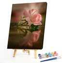 Frameless Oil Paint By Numbers Kit DIY Acrylic Flowers Drawing On Canvas Craf