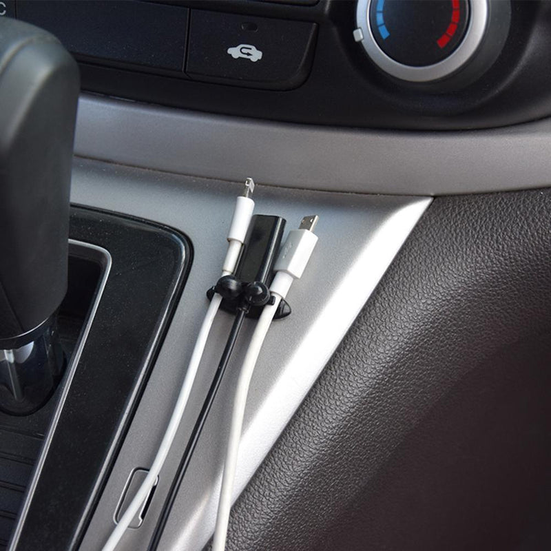 8x Car Cable Holder Self Adhesive Cable Clamp Cable Clip Cable Organizer Set