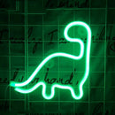 Dinosaur LED Neon Light Colorful Neon Sign Hanging Decoration Lamp (Green) Newly