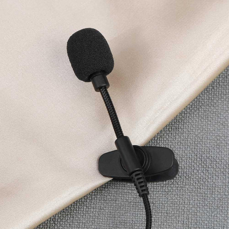 Mini Wired 3.5mm Jack Collar Lapel Clip-on Teaching Speech Guide Microphone