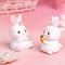 Desktop Rabbit Decoration Adorable Tabletop Cake Topper Easter Bunny Ornament