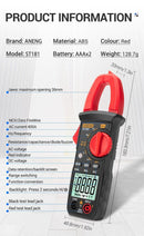 Hz Capacitance NCV Ammeter Smart Multimeter Voltage Tester Digital Clamp Meter