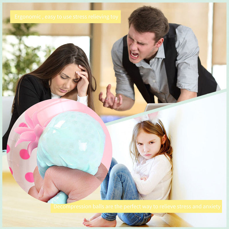 Stress Balls Pineapple for Autism Anxiety Relief Squeeze Ball Toys Sensory