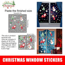 Christmas Santa Window Glass Stickers Mirror Stickers Snowflake Wall Door~