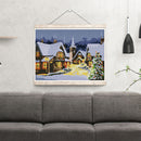 14CT Full Cross Stitch Christmas Eve Town Counted DIY Embroidery (FA197)