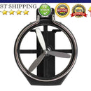 Universal Car Air-Outlet Folding Cup Bottle Drink Holder with Fan Black