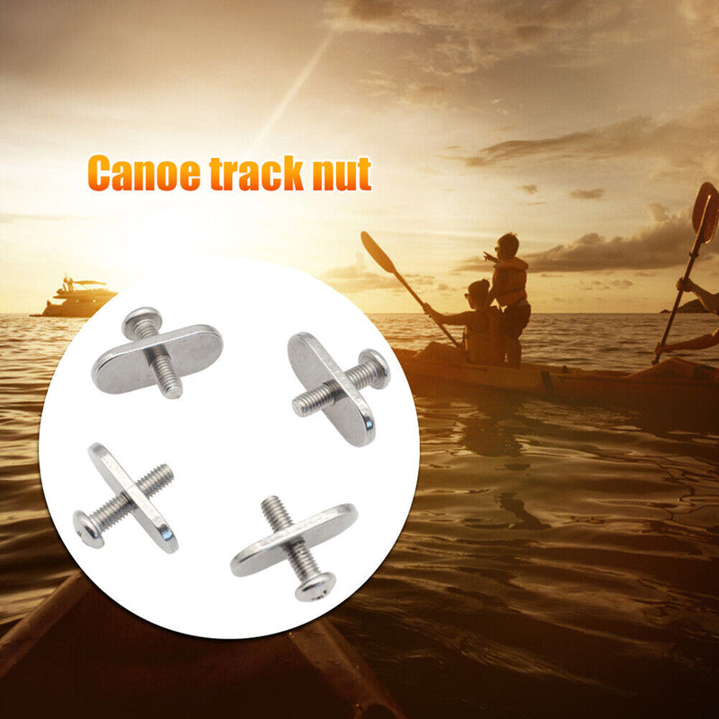 4 Set Kayak Rail Track Screw Stainless Steel M5/M6 Rails Bolts Replacement Parts