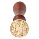Animal Pattern Fire Painting Stamp Wax Seal for Stamping Envelope Card (A) Newly