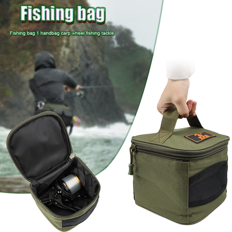 Waterproof Fishing Tackle Cups Feeders Carrying Case Fishing Reel Storage Bag