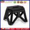 Outdoor Portable Folding Stool Camping Stools for Adults Children (Black)