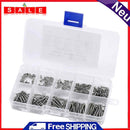 250x 4-20 Size Wood Screw M2 Cross Round Head Self Tapping Screws Assortment Kit