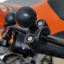 Clamp Mounting Base with 1"" Ball for 8.2-14mm Motorcycle Mirror Phone Holder