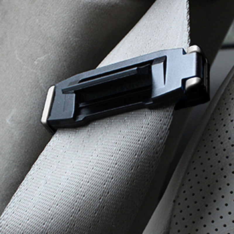 Stylish Seat Belt Adjusting Clip Tension Adjuster for Car Pack of 2 Black