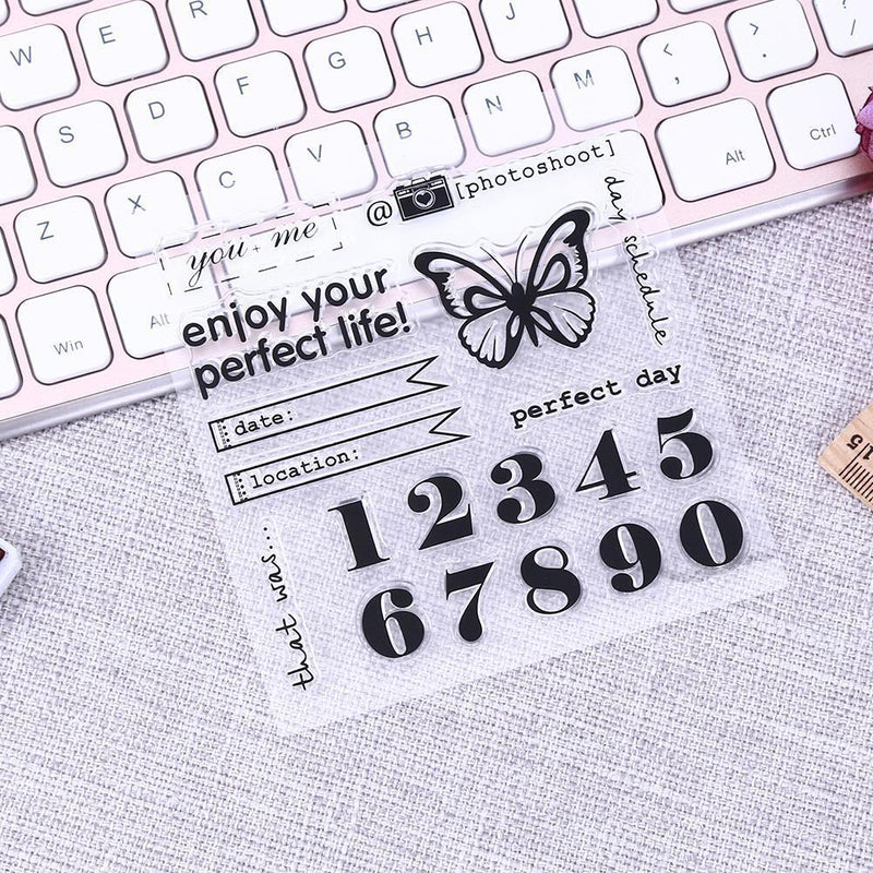 Digital Butterfly Silicone Clear Stamp DIY Scrapbooking Album Decor Seal