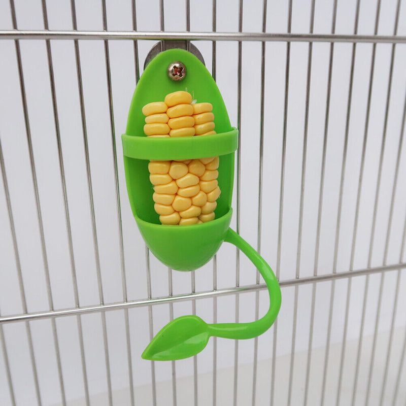 Parrot Food Feeder Fun Bird Feeding Cup Cage Plastic Cuttlebone Food Holders