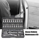 46pcs Socket Quick Ratchet Wrench Repair Screwdriver Combination Toolbox
