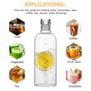 Motivational Glass Water Bottle Time Marker & Leakproof Design (750ml) Newly