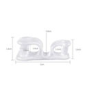 1 Pair Toe Separator Bunion Hallux Valgus Orthosis Overlapping Correctors