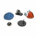 Alloy Jewelry Fashion Brooch Series Heart-shaped Human Organ Brooch Brooch Pin
