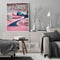 Frameless Oil Paint By Numbers Pink Village DIY Canvas Picture Craft Kit