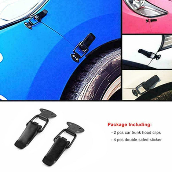 1Pair Car Bumper Trunk Fender Hatch Lids Quick Release U9J2 Clip Kit X9B1
