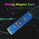 M.2 to USB 3.0 Adapter M2 M Key to USB 3.0 Female for Mining PCIe X4 Riser Card
