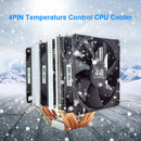 SNOWMAN 6 Heat Pipe Cooling Home Office CPU Cooler Fan 4 Pin PWM Silent Radiator