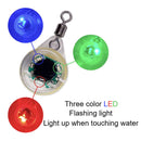 Mini Fishing Lure Light 3-Color LED Fisheye Shape Fishing Bait Luminous Lures