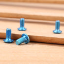 12pcs M5x8mm Disk Brake Bolts T25 Bike Bottle Holder Bolts Screw (Blue) Newly