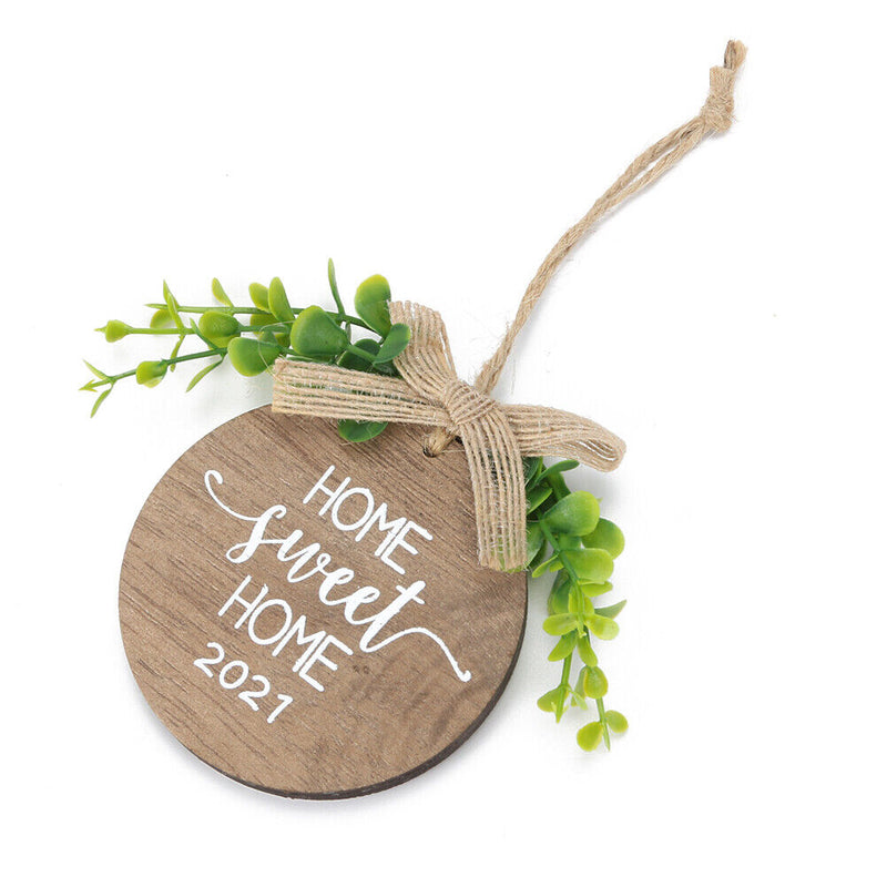 Home Sweet Home Welcome Sign, Rustic Wooden Front Door Hangers, Hanging Ornament