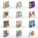 12pcs DIY Diamond Painting Greeting Cards Mosaic Birthday Postcard (HKDZ07)