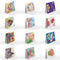 12pcs DIY Diamond Painting Greeting Cards Mosaic Birthday Postcard (HKDZ07)