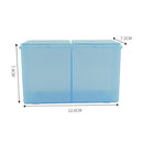Cleaning Cotton Storage Box Swab Pad Nail Art Compartments Container (Blue)