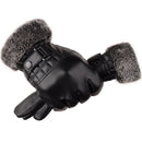 Windproof Men Faux Fur Gloves Thicken Warm Touch Screen Gloves Leather Mittens