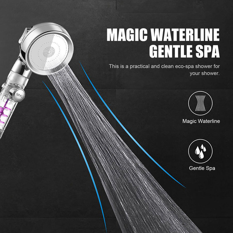 High Pressure Shower Heads Handheld Turbo Fan Spray Shower Head Nozzle (B) Newly