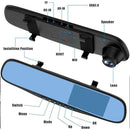 1080P Rearview Mirror Car Dual Dash Cam Camera Front Video Recorder Rear I6D7