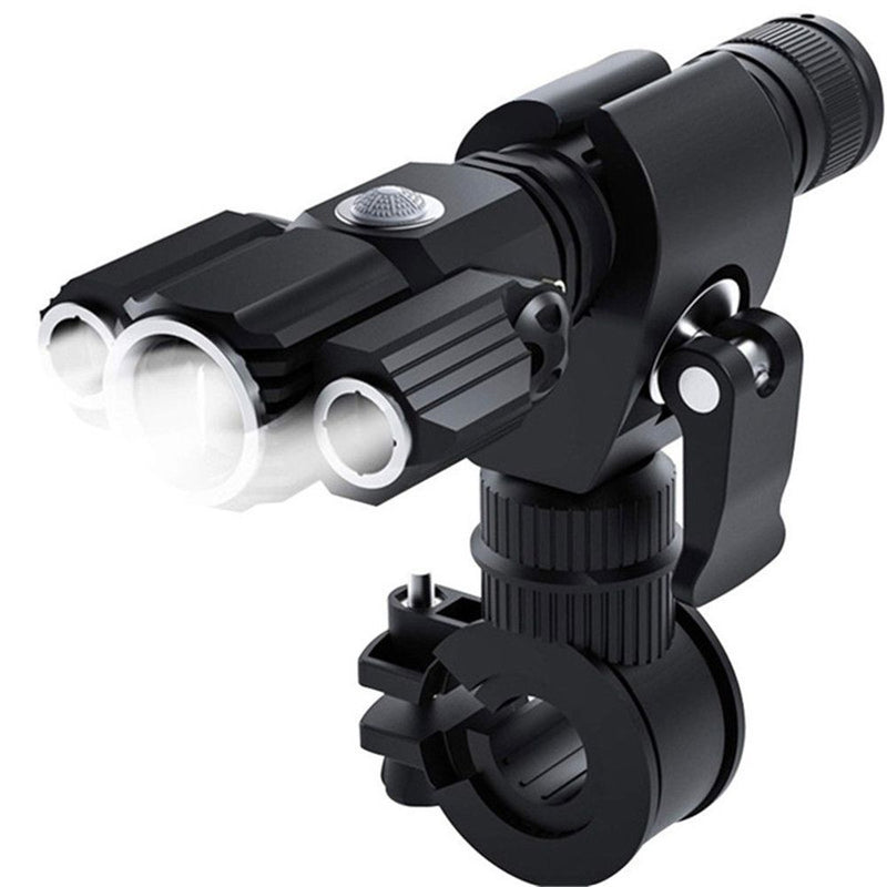 With Rack Flashlight Bike Lights Bicycle Front Lamp LED Torch Rear Lights