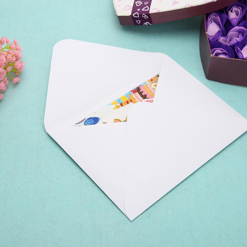 6pcs Cartoon Greeting Cards DIY Diamond Painting Birthday Postcards Craft