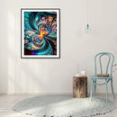 5D Diamond Painting DIY Fractal Art Full Round Drill Mosaic Home Decoration G