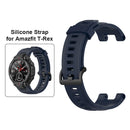 Silicone Watch Strap Band for Huami Amazfit T-Rex Pro/Amazfit T-Rex (Blue) Newly