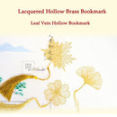 Cute Stationery Book Holder Apricot Metal Bookmark Tassel Chinese Style Leaf