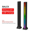 4Pcs 5V USB RGB Activated Music Rhythm Lamp Bar Sound Control LED Lights