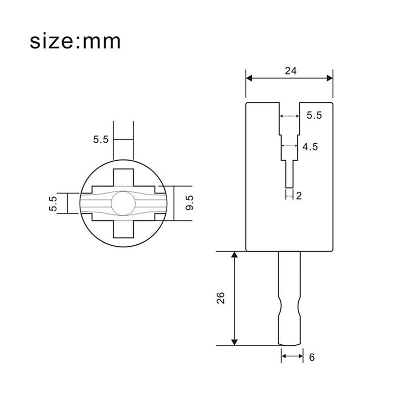 Electric Drill Adapter Tools Guitar String Winder Head Hexagonal Drill